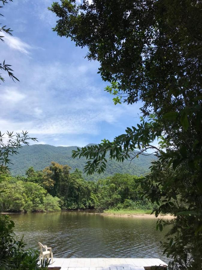Casa A Beira Do Rio Jaguareguava Na Mata Atlantica Em Bertioga Sp Villa Екстериор снимка